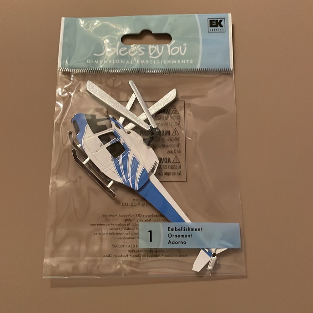 Jolee's By You Dimensional Embellishments, 1 Helicopter